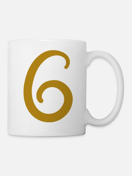 6 - Tasse - Weiß
