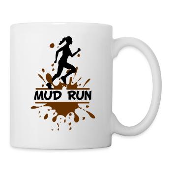 Mud Run Woman – Modder Runner - Mug - white - Right