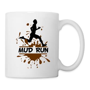 Mud Run Man – Modder Runner - Mug - white - Right