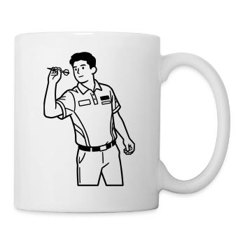 Fléchettes - Mug blanc - blanc - Droite