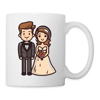 Couple Wedding Bride Groom - Mug - white - Right