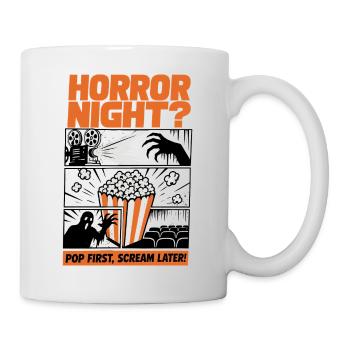 Conception de popcorn pour la Nuit d’Horreur - Mug blanc - blanc - Droite