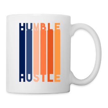 Humble Hustle Entrepreneur Homme d’affaires Businesswo - Mug blanc - blanc - Droite