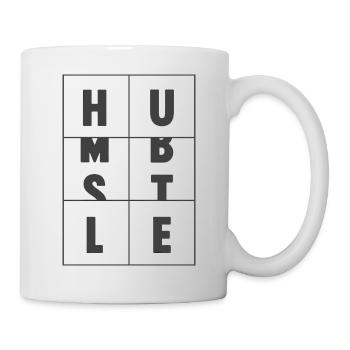 Humble Hustle Entrepreneur Homme d’affaires Businesswom - Mug blanc - blanc - Droite
