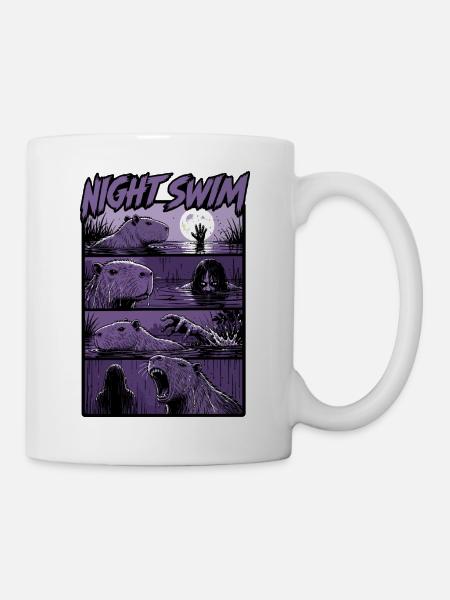 Dark Swamp Capybara Horror - Tasse - Weiß