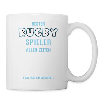 Bester Rugby Spieler Rugbyer Rugbyspieler - Tasse - Weiß - Rechts