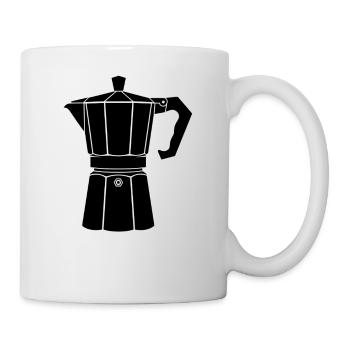 Moka Pot - Tasse - Weiß - Rechts