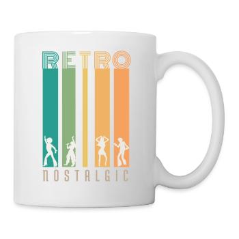 Retro Bars and Silhouettes Nostalgia - Mug - white - Right