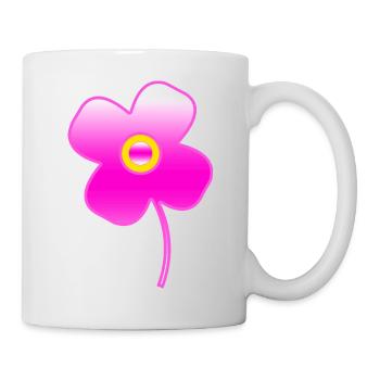 Fleur - Mug blanc - blanc - Droite