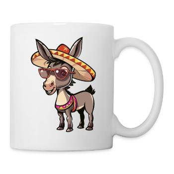 Esel Lustig Sombrero - Tasse - Weiß - Rechts