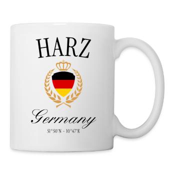 Harz Coat of Arms Crown – Brocken Travel Souvenir - Mug - white - Right