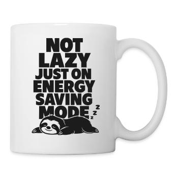 Not Lazy Just Energy Saving - Mug - white - Right
