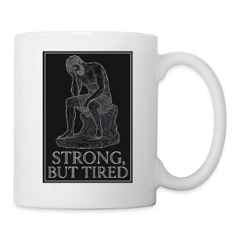 Strong But Tired - Mug - white - Right