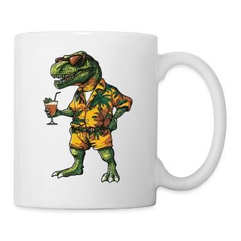 Dinosaur T-Rex Comic Summer - Mug - white - Right
