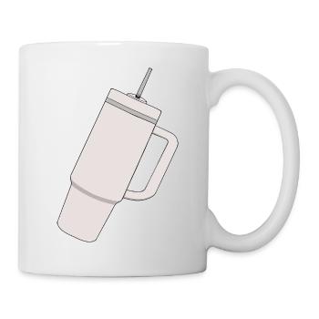Minimalist Travel Mug Cool Tumbler - Mug - white - Right