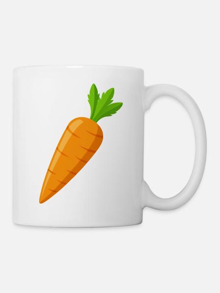 Karotte - Tasse - Weiß