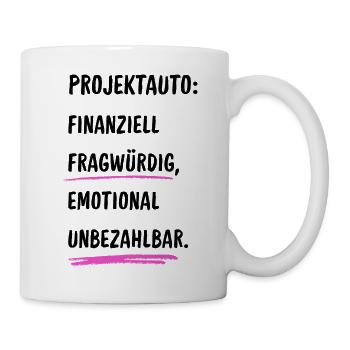 Projektauto - Tasse - Weiß - Rechts