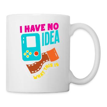 Aucune idée de ce que c’est - un design rétro drôle - Mug blanc - blanc - Droite