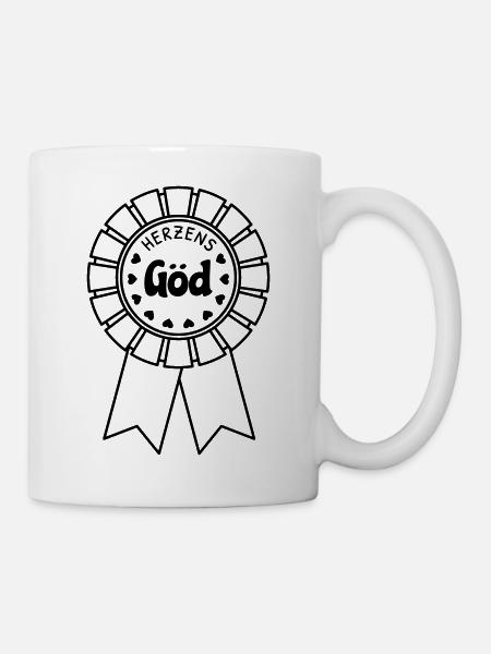 Herzens Göd - Tasse - Weiß