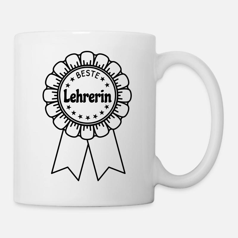 Beste Lehrerin - Tasse - Weiß