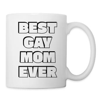 Beste schwule Mutter aller Zeiten LGBT-Pride - Tasse - Weiß - Rechts