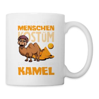 Menschen Kostüm Eigentlich Bin Ich Kamel Fasching - Tasse - Weiß - Rechts