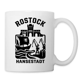 Rostock Hansestadt - Tasse - Weiß - Rechts