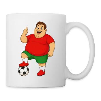 Footballer laughs - Mug - white - Right