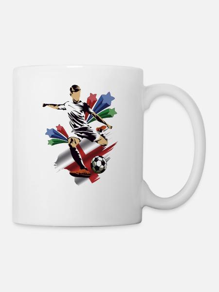 Inglaterra - England - Flaggen - Tasse - Weiß