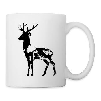 Millésime de cerf - Mug blanc - blanc - Droite