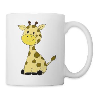 Cuddly Giraffe Cartoon - Mug - white - Right