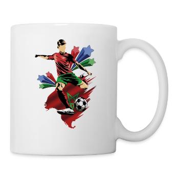 Marruecos – Marokko – Flaggen - Tasse - Weiß - Rechts