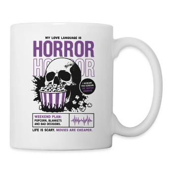 Horror Love Language Movie Design - Tasse - Weiß - Rechts
