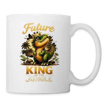 Future King T-Rex – Stolzer kleiner Dino - Tasse - Weiß - Rechts