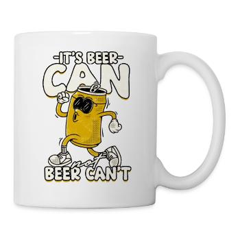 Its Beer Can Hero: Bold Comic Style - Mug - white - Right