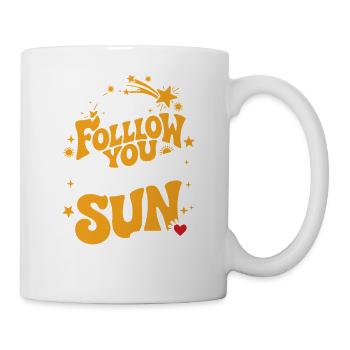 Ich folge dir in die Sonne - Tasse - Weiß - Rechts