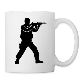 Soldier Silhouette - Mug - white - Right