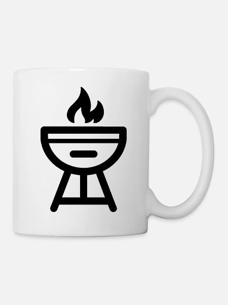 Grillen - Tasse - Weiß