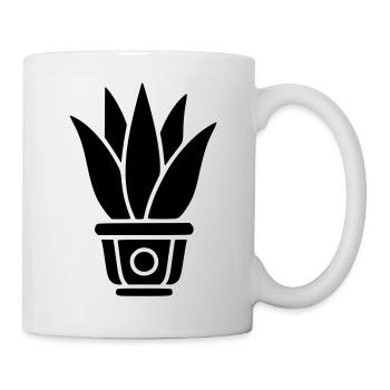 Aloe Vera Houseplant Flower Shop Logo Florist - Mug - white - Right