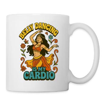 Cardio en danse du ventre - Mug blanc - blanc - Droite