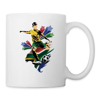 Afrique du Sud - Afrique du Sud - Drapeau - Mug blanc - blanc - Droite