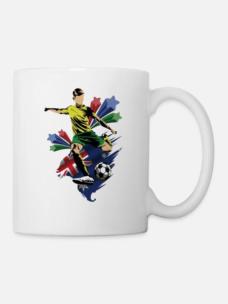 Australien – Australien – Flaggen - Tasse - Weiß