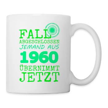 abgeschlossen 1960 - Tasse - Weiß - Rechts