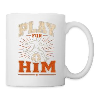 Games for Him Christian Football Faith - Mug - white - Right
