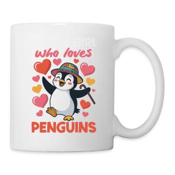 Pingouin mignon - Cadeau pour l’amoureux des manchots - Mug blanc - blanc - Droite
