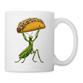 Taco mexicain de mante religieuse - Mug blanc - blanc - Droite