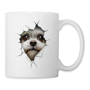 Shih Tzu - Tasse - Weiß - Rechts