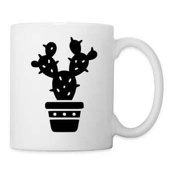 Kaktus Pflanze Sukkulente Pflanzenmutti Botanik - Tasse - Weiß - Rechts
