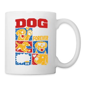 Dog Friend Forever Golden Retriever - Tasse - Weiß - Rechts