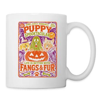 Puppy Spooktacular Halloween Hunde - Tasse - Weiß - Rechts
